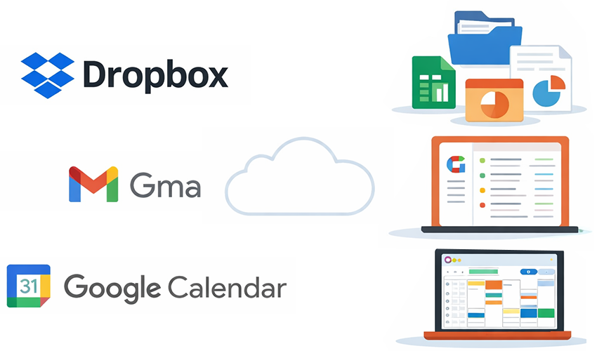 ・Dropbox・Gmail・Googleカレンダー
