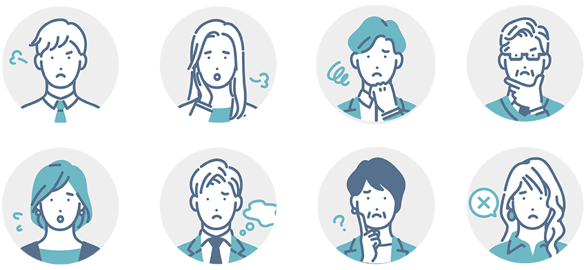 困っているビジネスパーソン