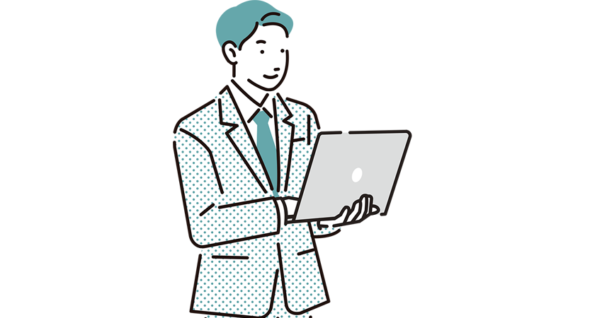 ヒアリングするスタッフ