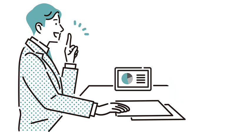 業務整理するスタッフ